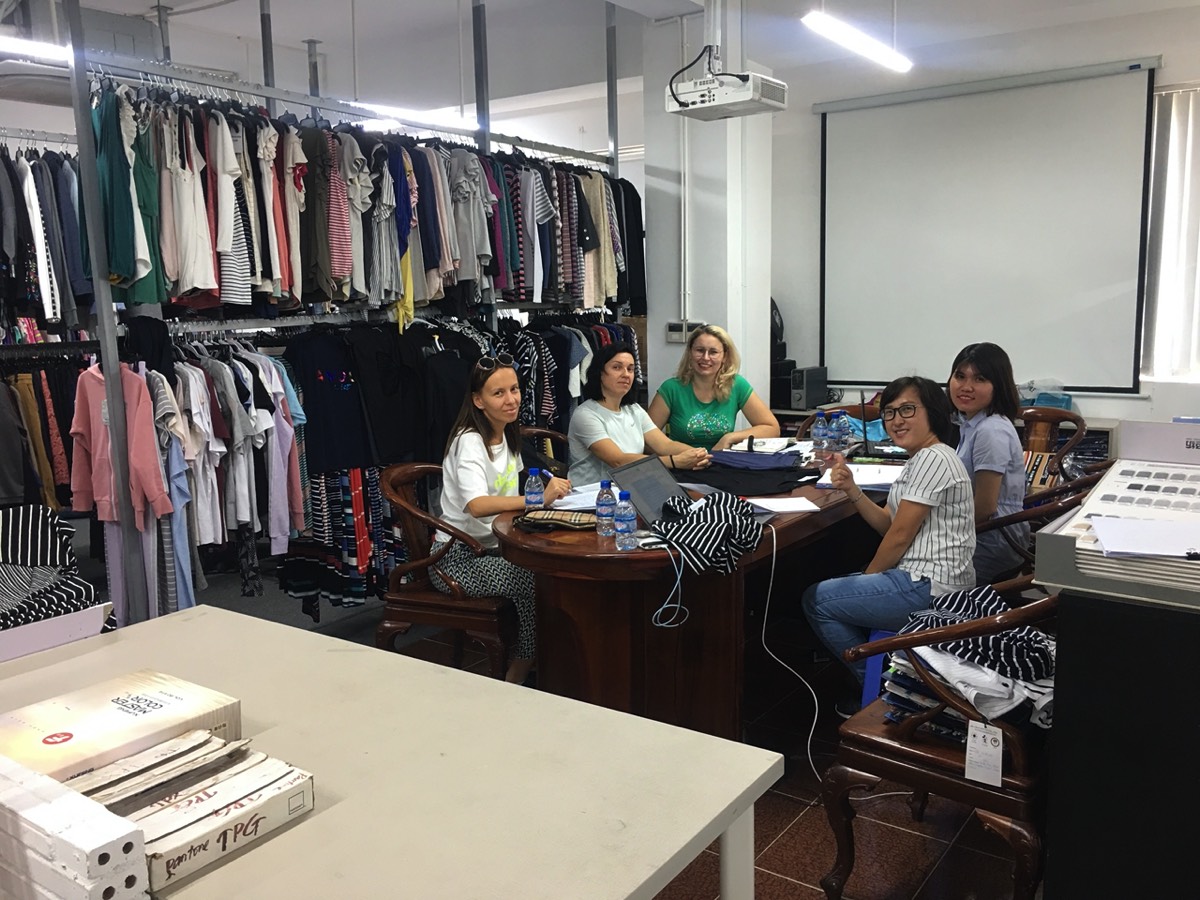 Our merchandise team and showroom